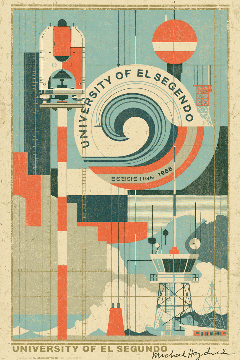 Official Founding-Charter Poster For The Fictional University, work 253 by Michael Hoydich